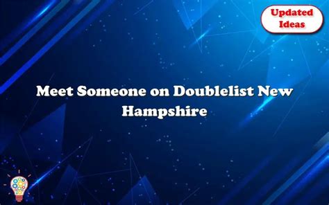 The ability to broaden one's social network is a crucial aspect of personal growth, and for this reason, <b>Doublelist</b> has received recognition. . Doublelist nh